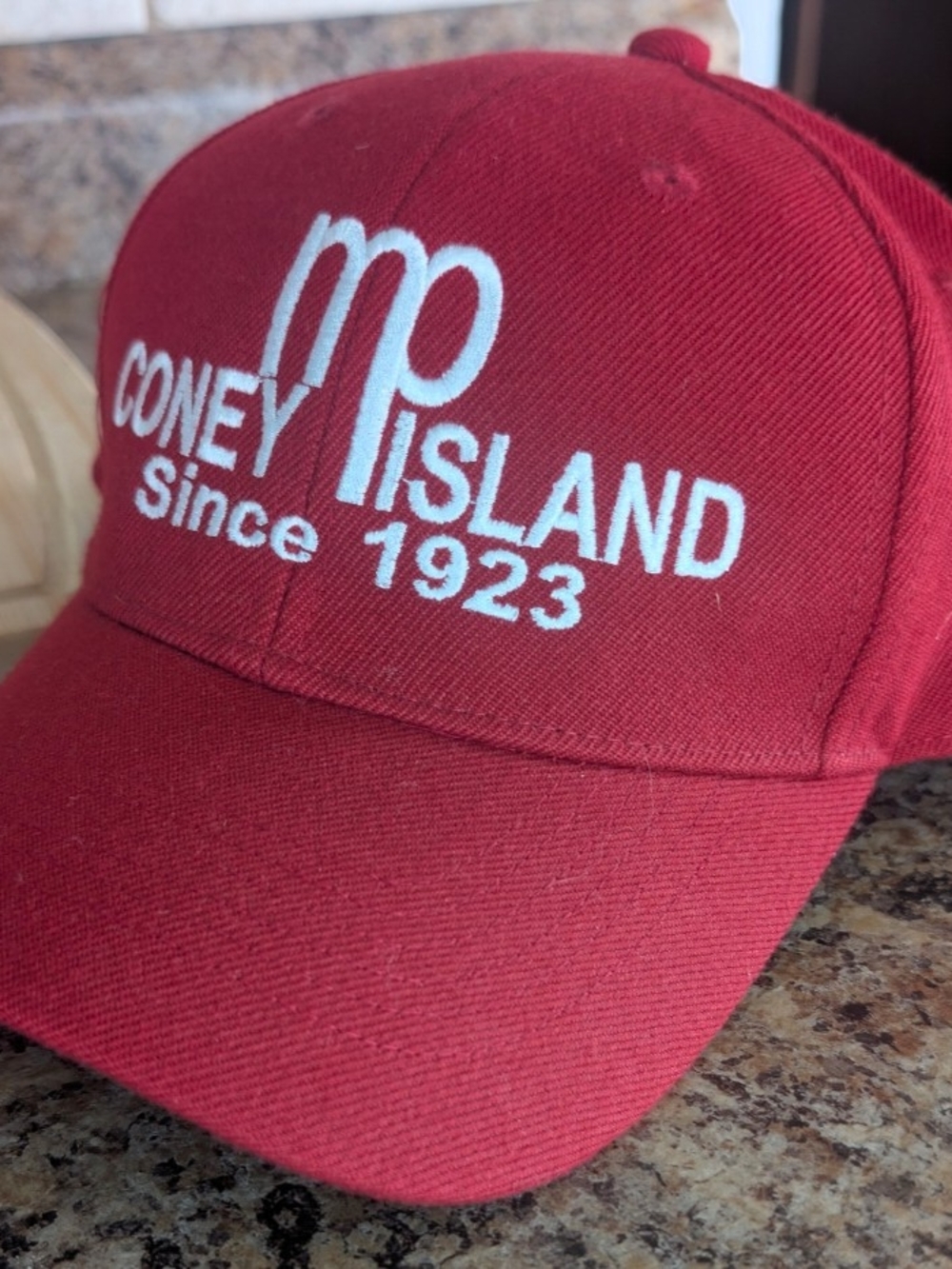 Coney Island Since 1923 Red Embroidered Baseball Cap